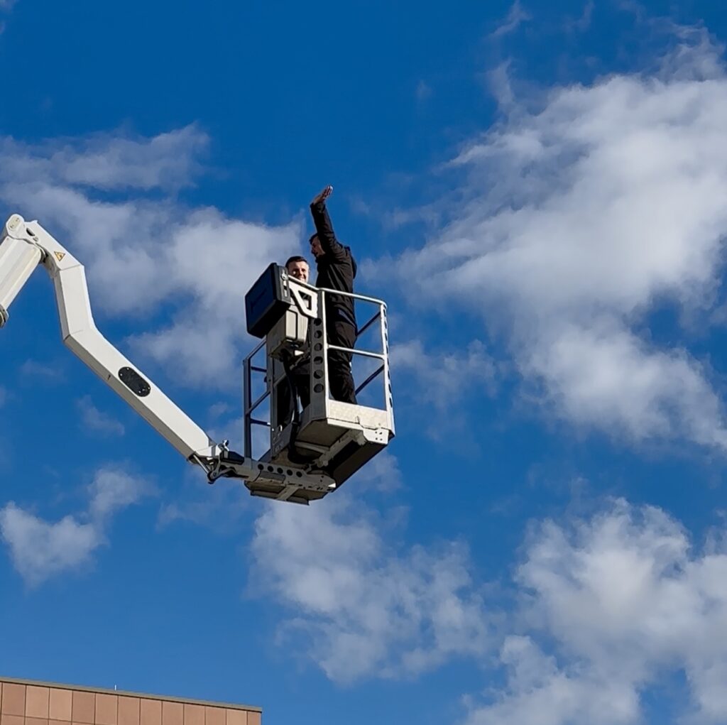 Höhenarbeiten mit dem Kran